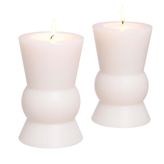 White Artificial Candle Set (2) S Arto | Cabothousefurniture.com