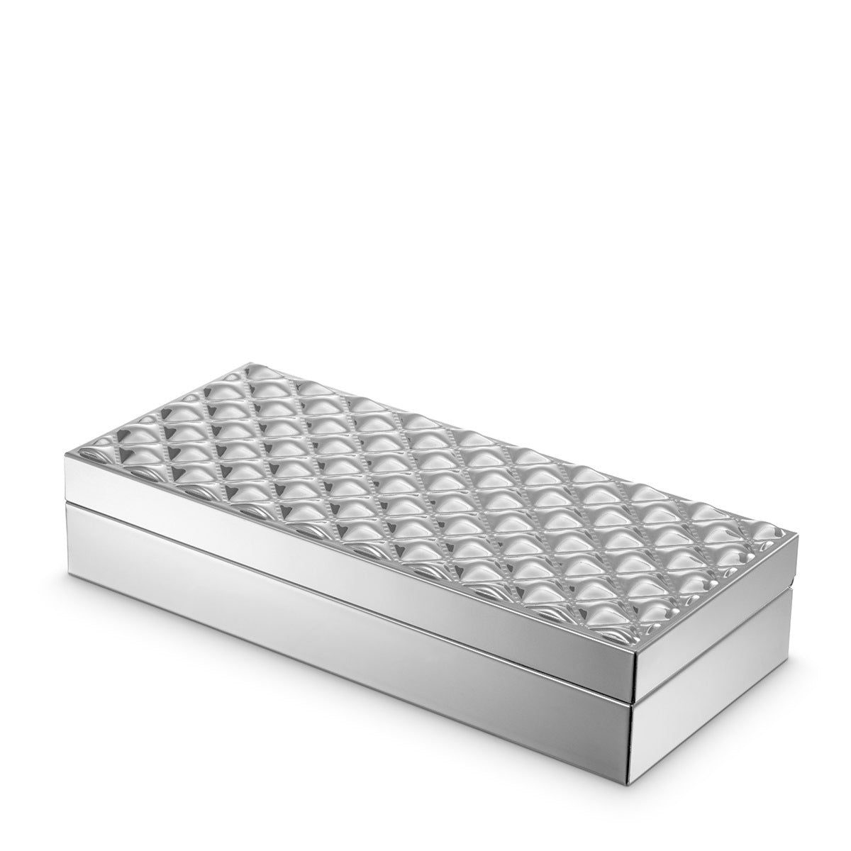 Silver Rectangular Box Chaya | Cabothousefurniture.com