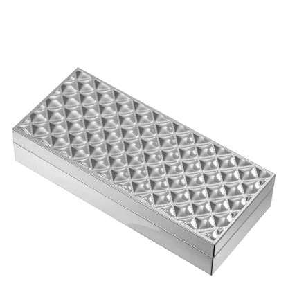 Silver Rectangular Box Chaya | Cabothousefurniture.com