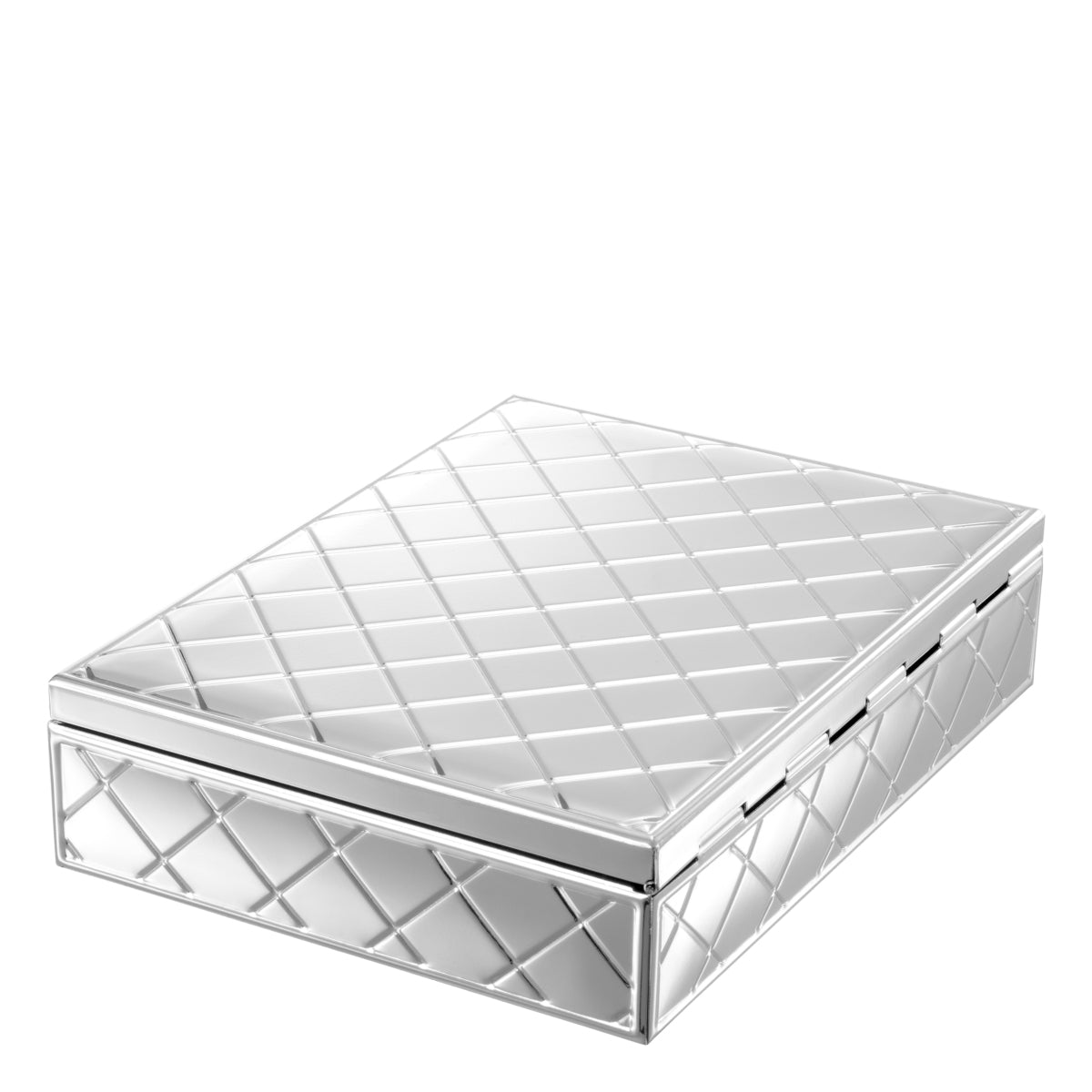 Silver Mirror Glass Box Cordo | Cabothousefurniture.com