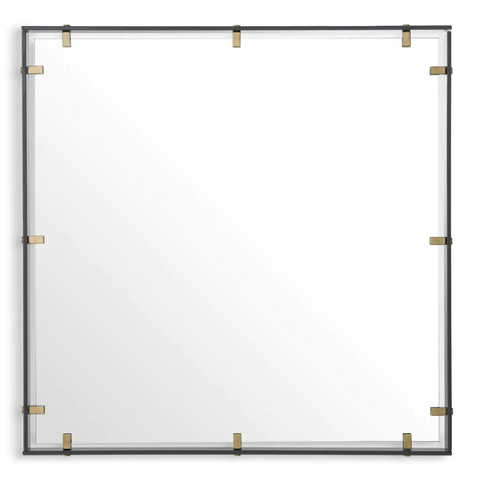 Smoke Glass Framed Mirror Verona