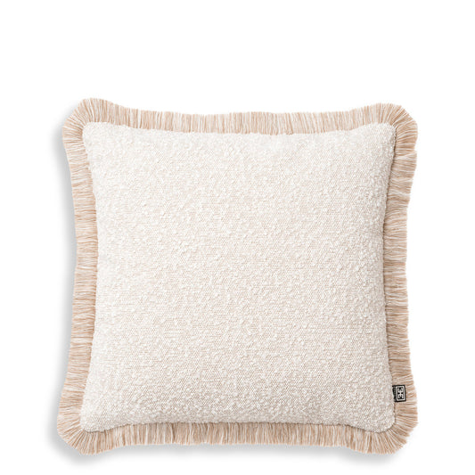 Cream Bouclé Throw Pillow Nami | Cabothousefurniture.com