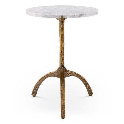 White Marble Side Table Cortina | Cabothousefurniture.com