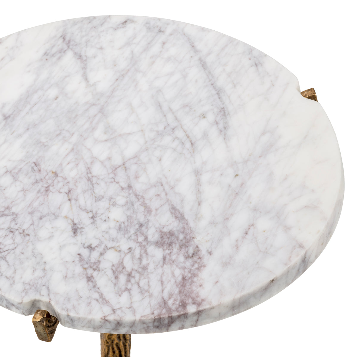 White Marble Side Table Cortina | Cabothousefurniture.com