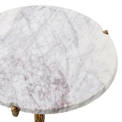 White Marble Side Table Cortina | Cabothousefurniture.com