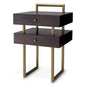 Brown Oak Side Table Bedini | Cabothousefurniture.com