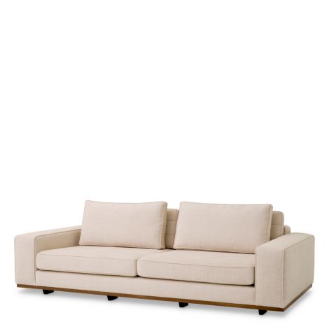 Upholstered Beige Sofa Aurora