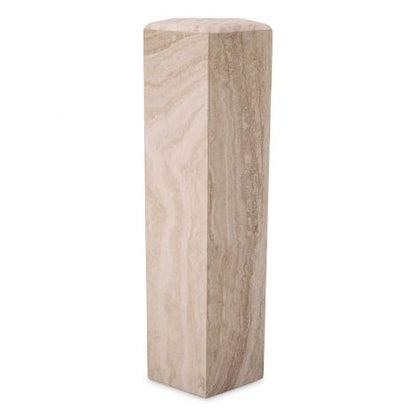 Hexagonal Travertine Column Cuneo | Cabothousefurniture.com