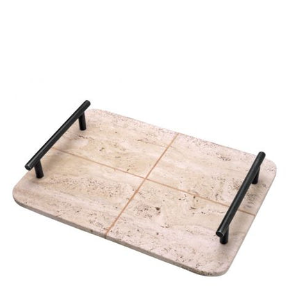 Travertine Tray Ugo | Cabothousefurniture.com