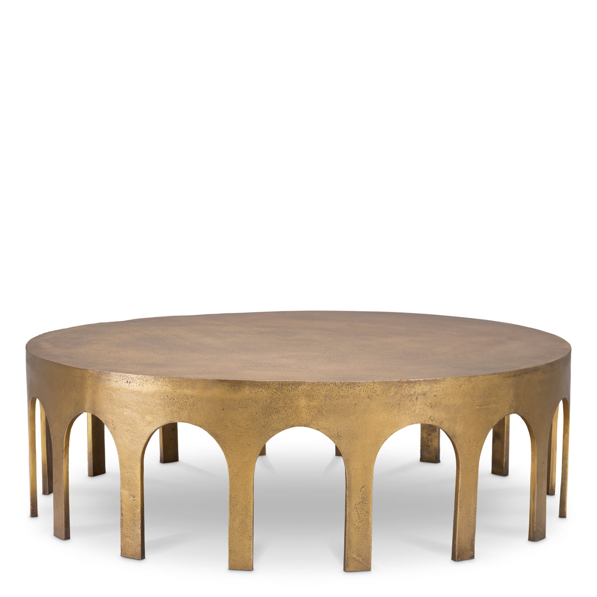 Vintage Brass Coffee Table Gardini | Cabothousefurniture.com