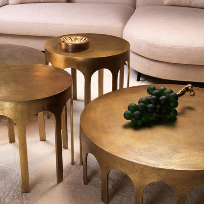 Vintage Brass Coffee Table Gardini | Cabothousefurniture.com