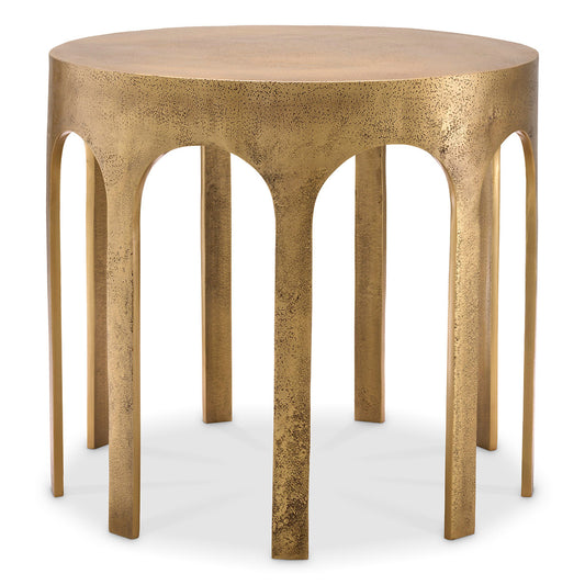 Vintage Brass Side Table Gardini | Cabothousefurniture.com