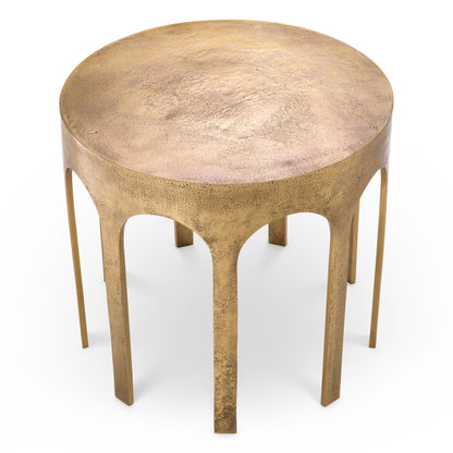 Vintage Brass Side Table Gardini | Cabothousefurniture.com