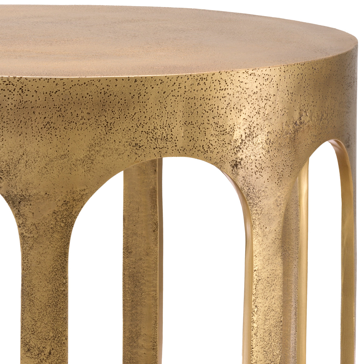 Vintage Brass Side Table Gardini | Cabothousefurniture.com