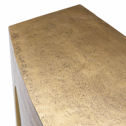 Vintage Brass Console Table Gardini | Cabothousefurniture.com