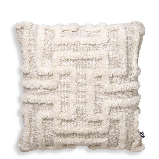 Maze Patterned Wool Cushion Amphion | Cabothousefurniture.com