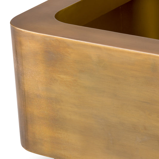 Vintage Brass Planter Jasper | Cabothousefurniture.com