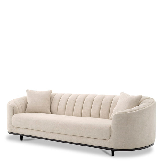 Beige Textured Sofa Agostino | Cabothousefurniture.com