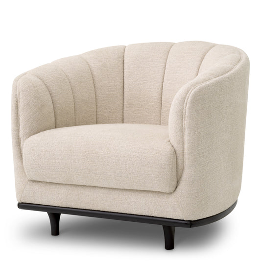 Channeled Modern Accent Chair Agostino