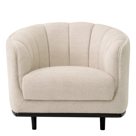 Channeled Modern Accent Chair Agostino | Cabothousefurniture.com