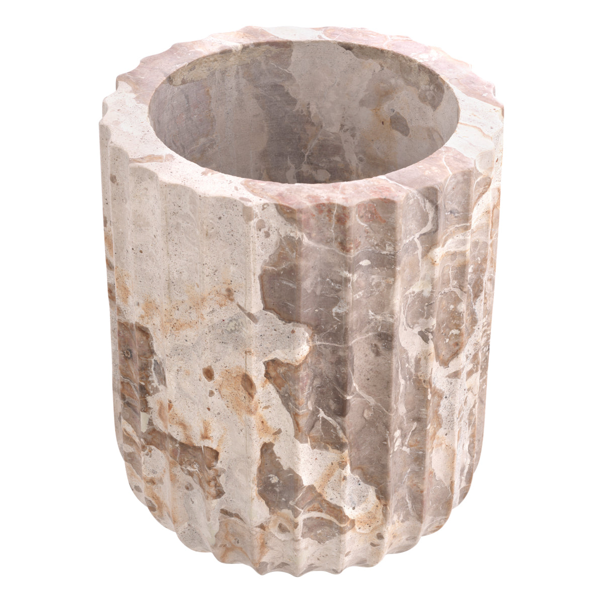 Brown Marble Vase Nava | Cabothousefurniture.com