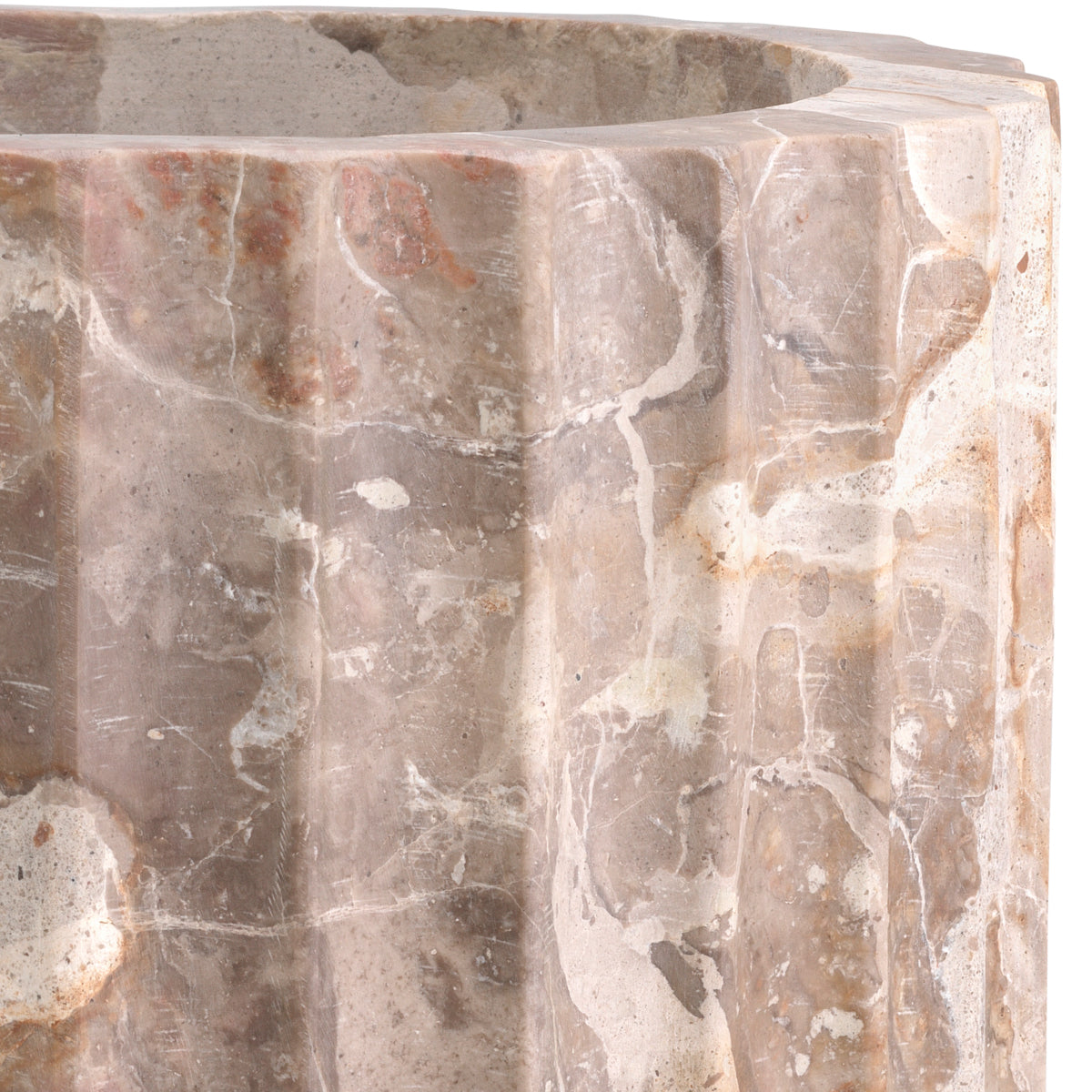 Brown Marble Vase Nava | Cabothousefurniture.com