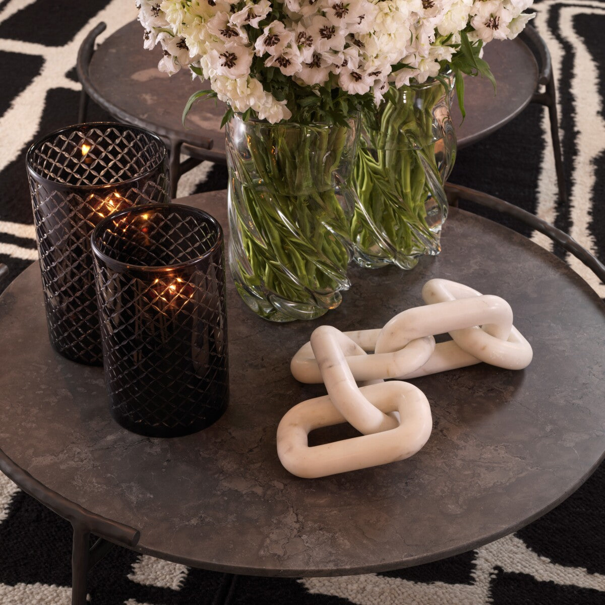 White Marble Object Salda | Cabothousefurniture.com