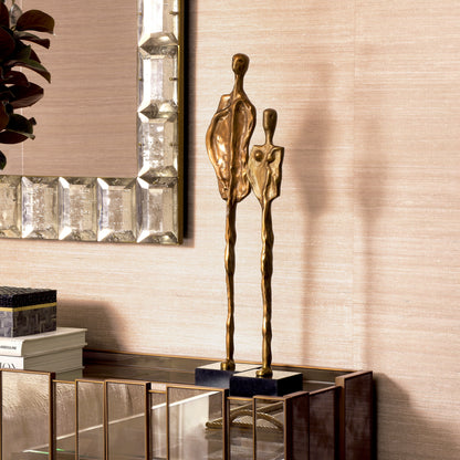 Vintage Brass Deco Object Set (2) Dual | Cabothousefurniture.com