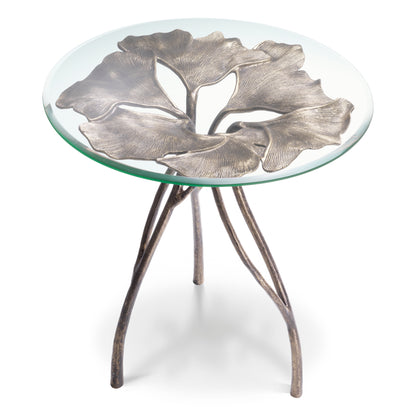 Round Glass Side Table Poseidon | Cabothousefurniture.com