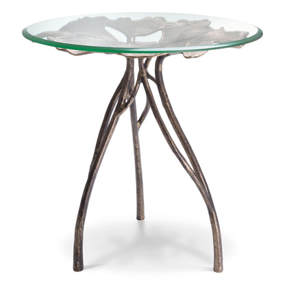 Round Glass Side Table Poseidon | Cabothousefurniture.com
