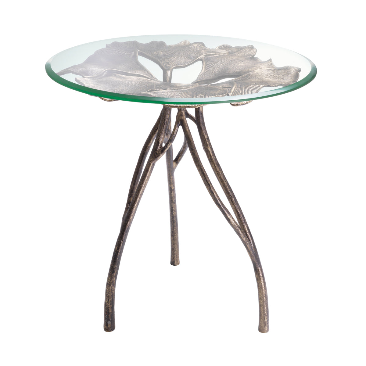 Round Glass Side Table Poseidon | Cabothousefurniture.com
