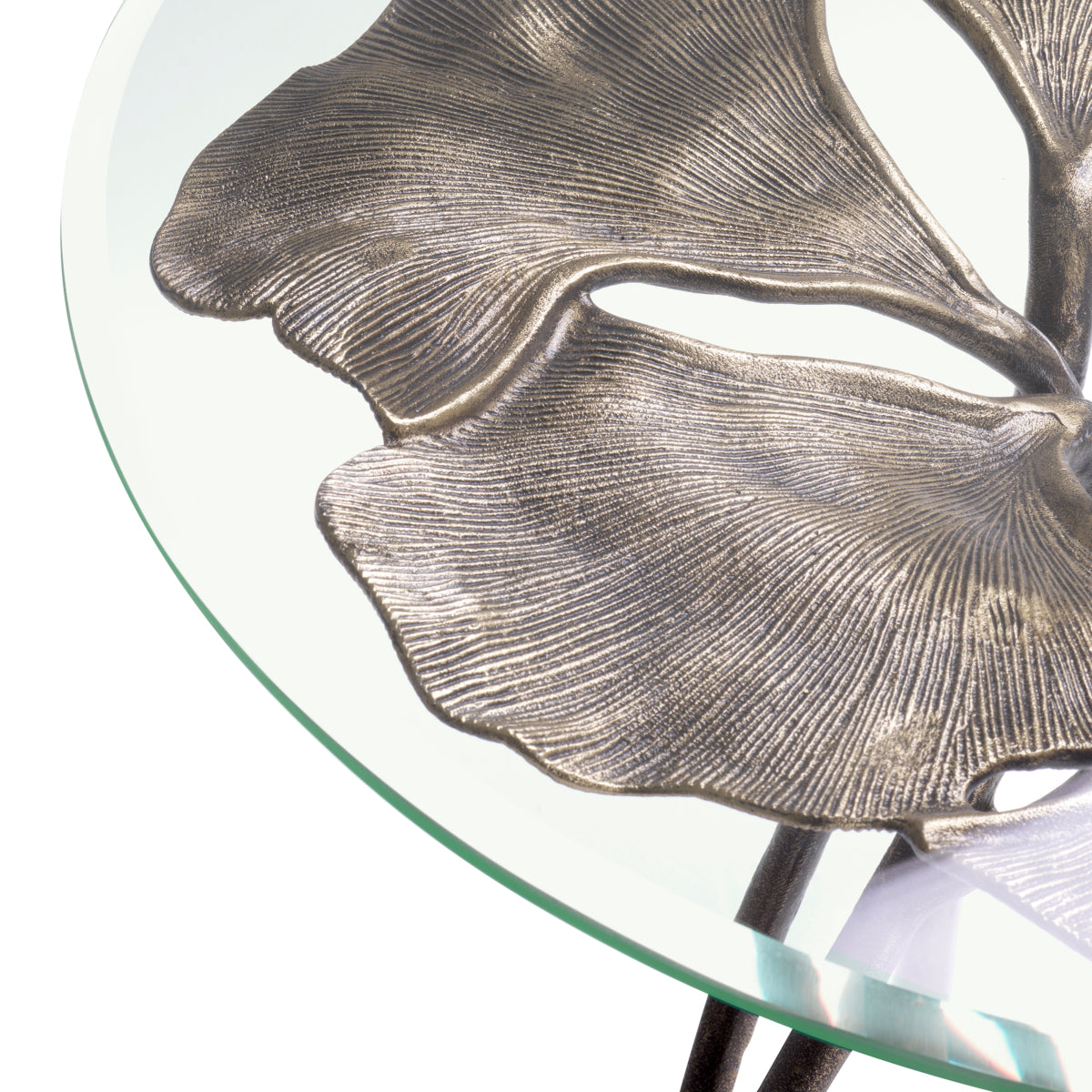 Round Glass Side Table Poseidon | Cabothousefurniture.com