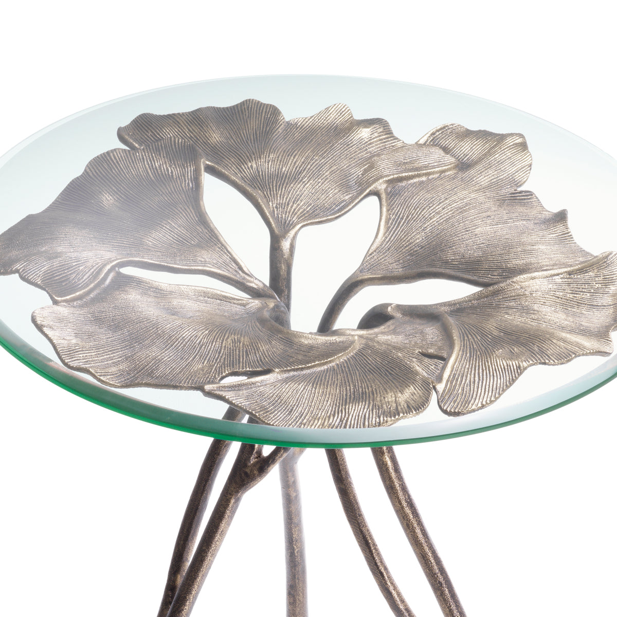 Round Glass Side Table Poseidon | Cabothousefurniture.com