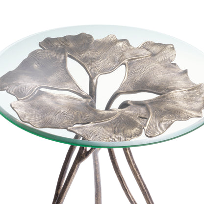 Round Glass Side Table Poseidon | Cabothousefurniture.com