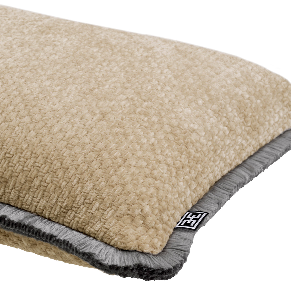 Fringed Minimalist Lumbar Pillow Paia | Cabothousefurniture.com