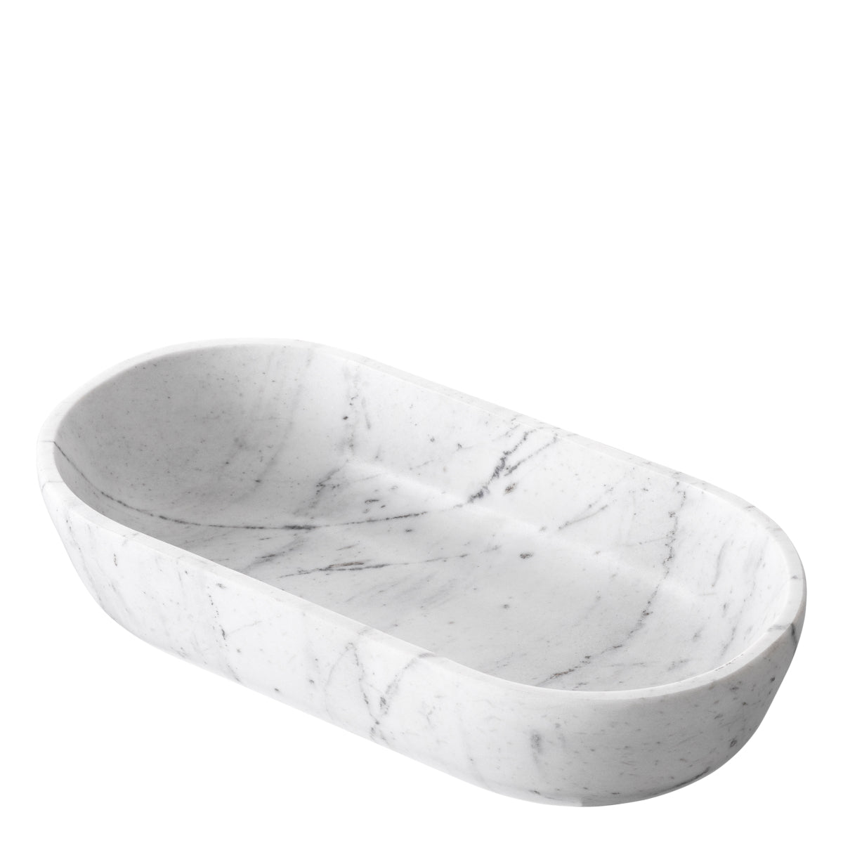 White Marble Bowl Terrebonne | Cabothousefurniture.com