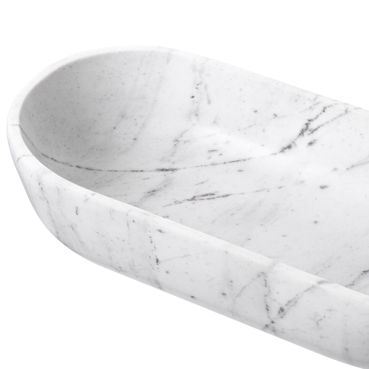 White Marble Bowl Terrebonne | Cabothousefurniture.com