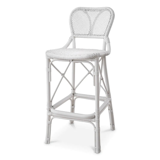 Woven Rattan Bar Stool Colony | Cabothousefurniture.com