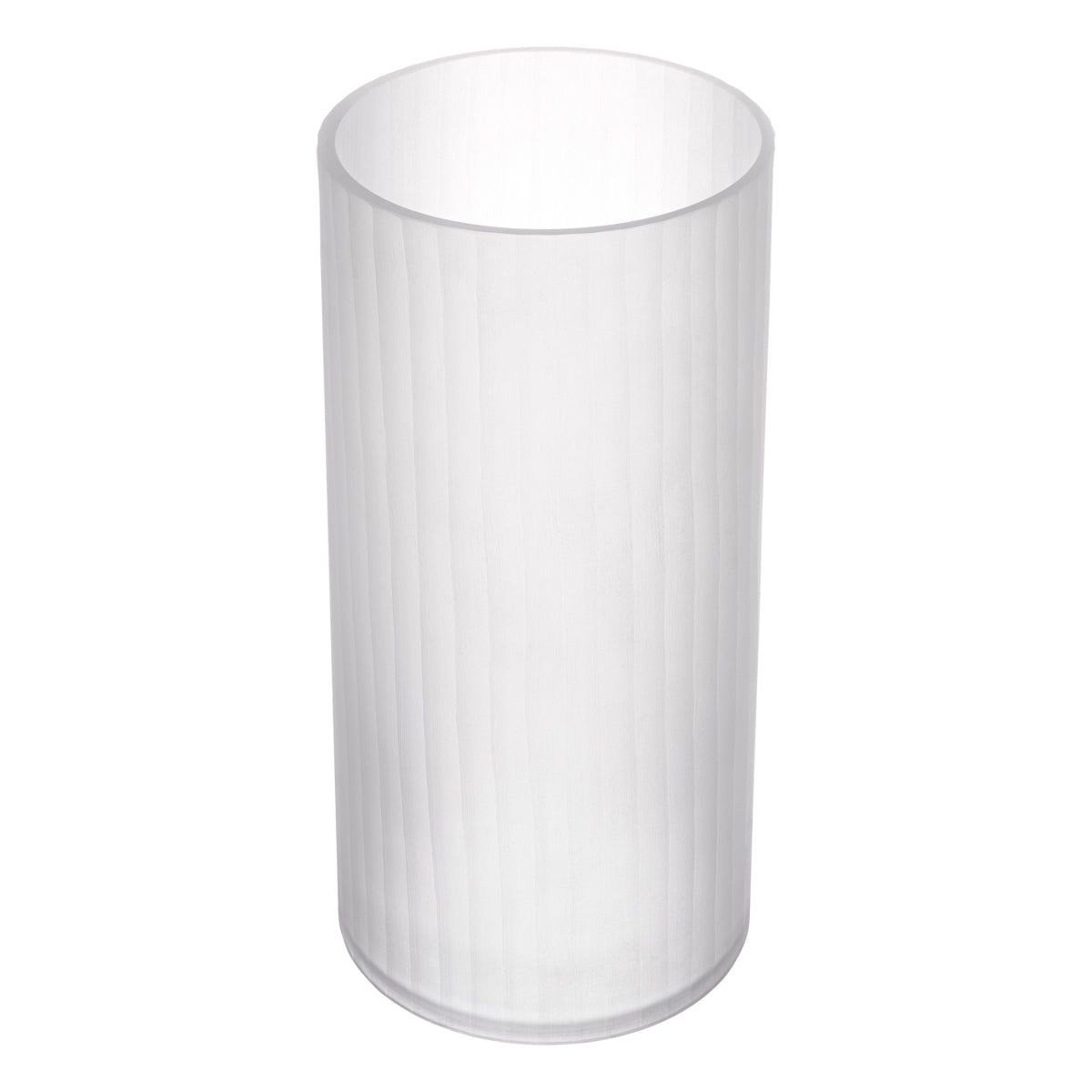 White Frosted Glass Vase S Haight | Cabothousefurniture.com