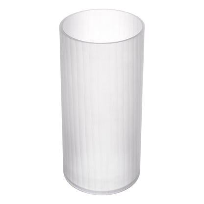 White Frosted Glass Vase S Haight | Cabothousefurniture.com