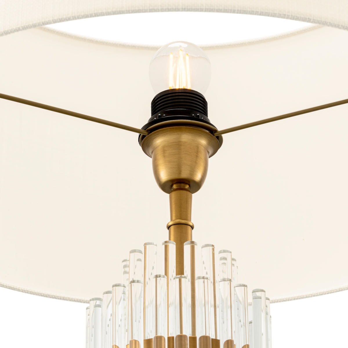 Clear Glass Table Lamp East