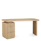 Natural Oak 3-Drawer Desk Sarah | Cabothousefurniture.com