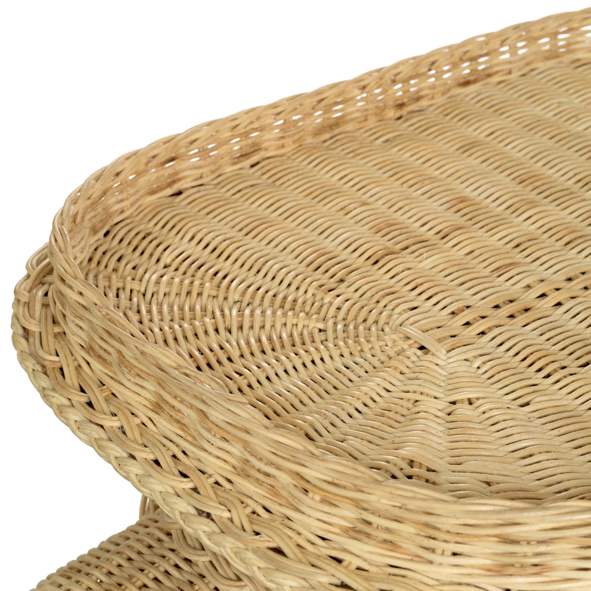 Rattan Sculptural Side Table Elephant | Cabothousefurniture.com