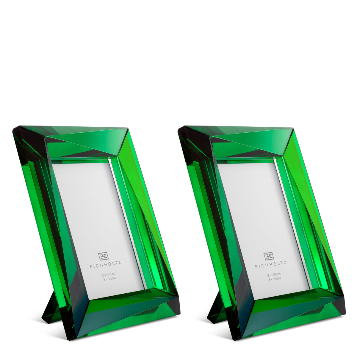 Green Crystal Picture Frames (2) Obliquity | Cabothousefurniture.com