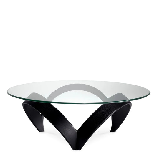 Round Glass Coffee Table Soquel | Cabothousefurniture.com