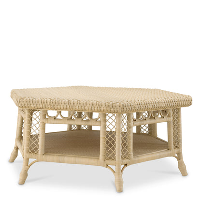 Hexagonal Rattan Coffee Table Saba