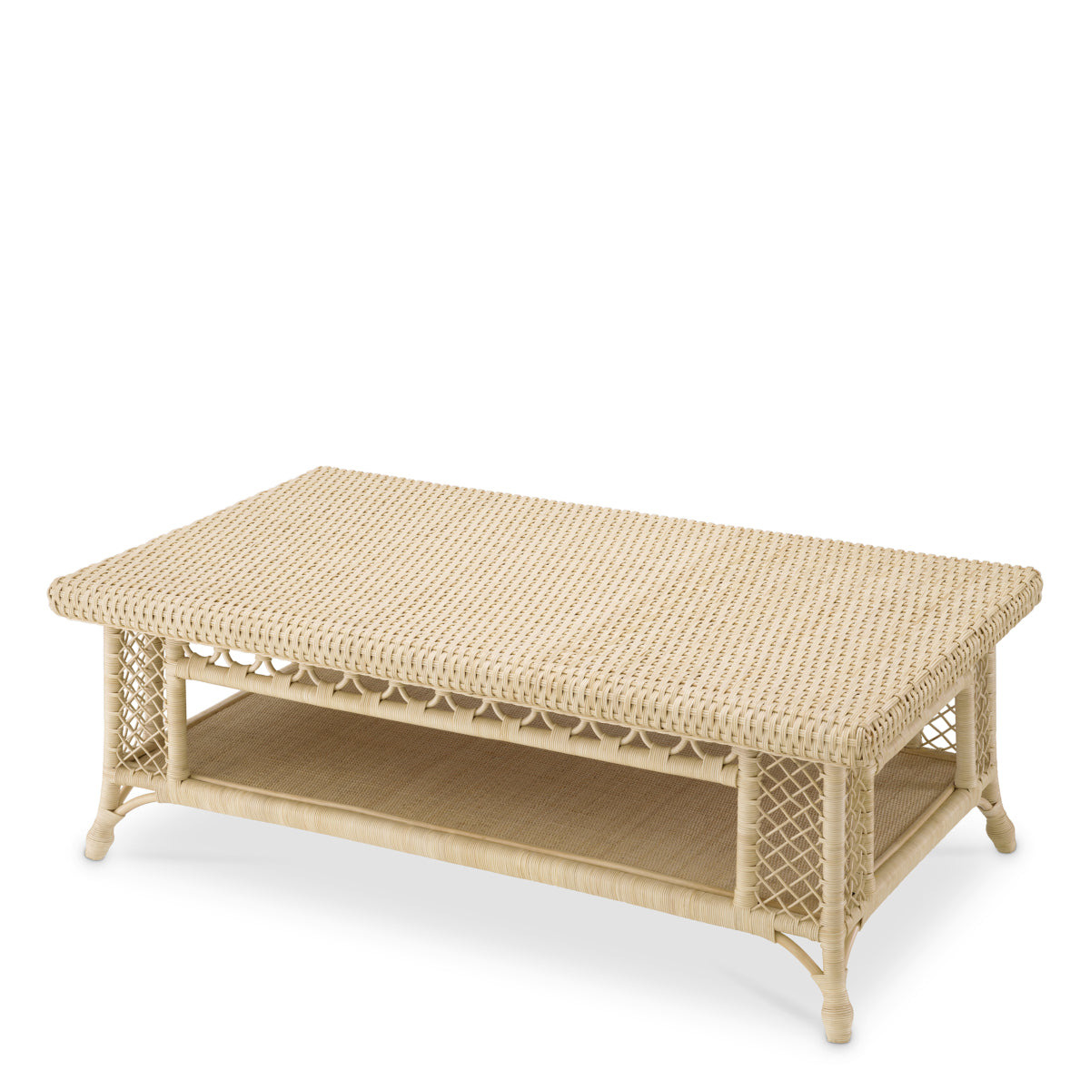 Rectangular Rattan Coffee Table Saba
