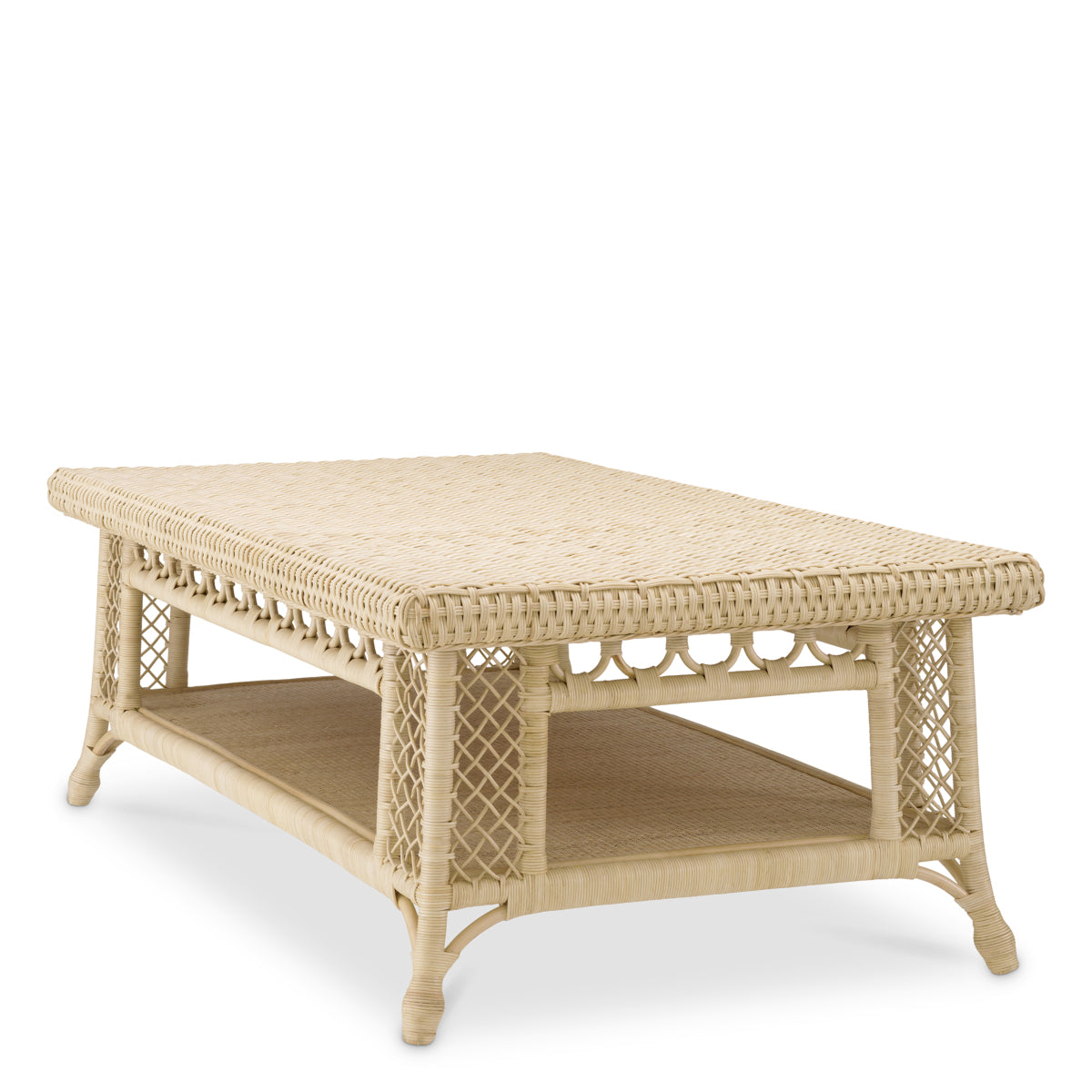 Rectangular Rattan Coffee Table Saba
