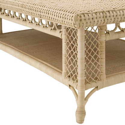 Rectangular Rattan Coffee Table Saba