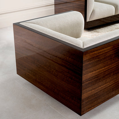 Eucalyptus Veneer Swivel Chair Sebastian | Cabothousefurniture.com